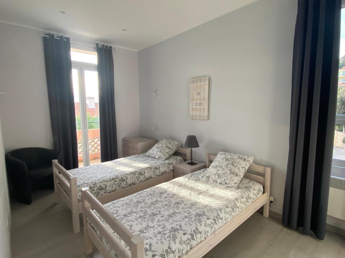 Agreable 3 Pieces Climatise Avec Vue Mer Et Parking Villefranche-sur-Mer Eksteriør bilde