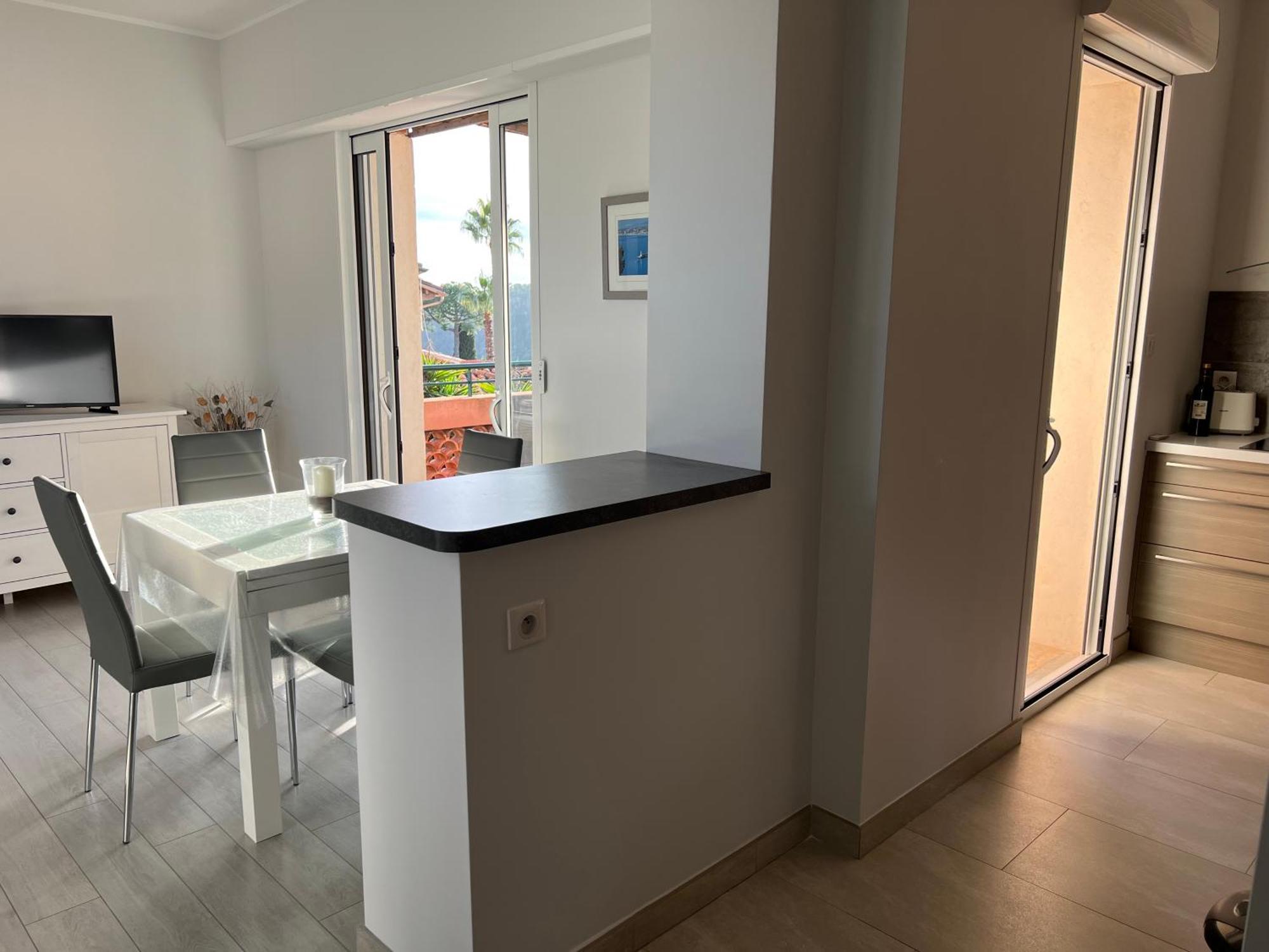 Agreable 3 Pieces Climatise Avec Vue Mer Et Parking Villefranche-sur-Mer Eksteriør bilde